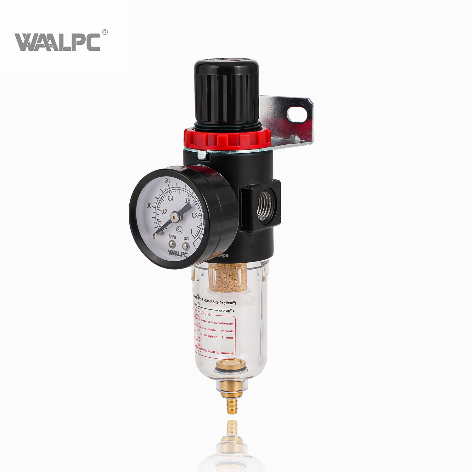 AIRTAC Type AFR BFR2000 PT NPT G 1/8'' 1/4'' 3/8'' 1/2'' Compressed Air Filter Regulator for Pharmaceutical Industry