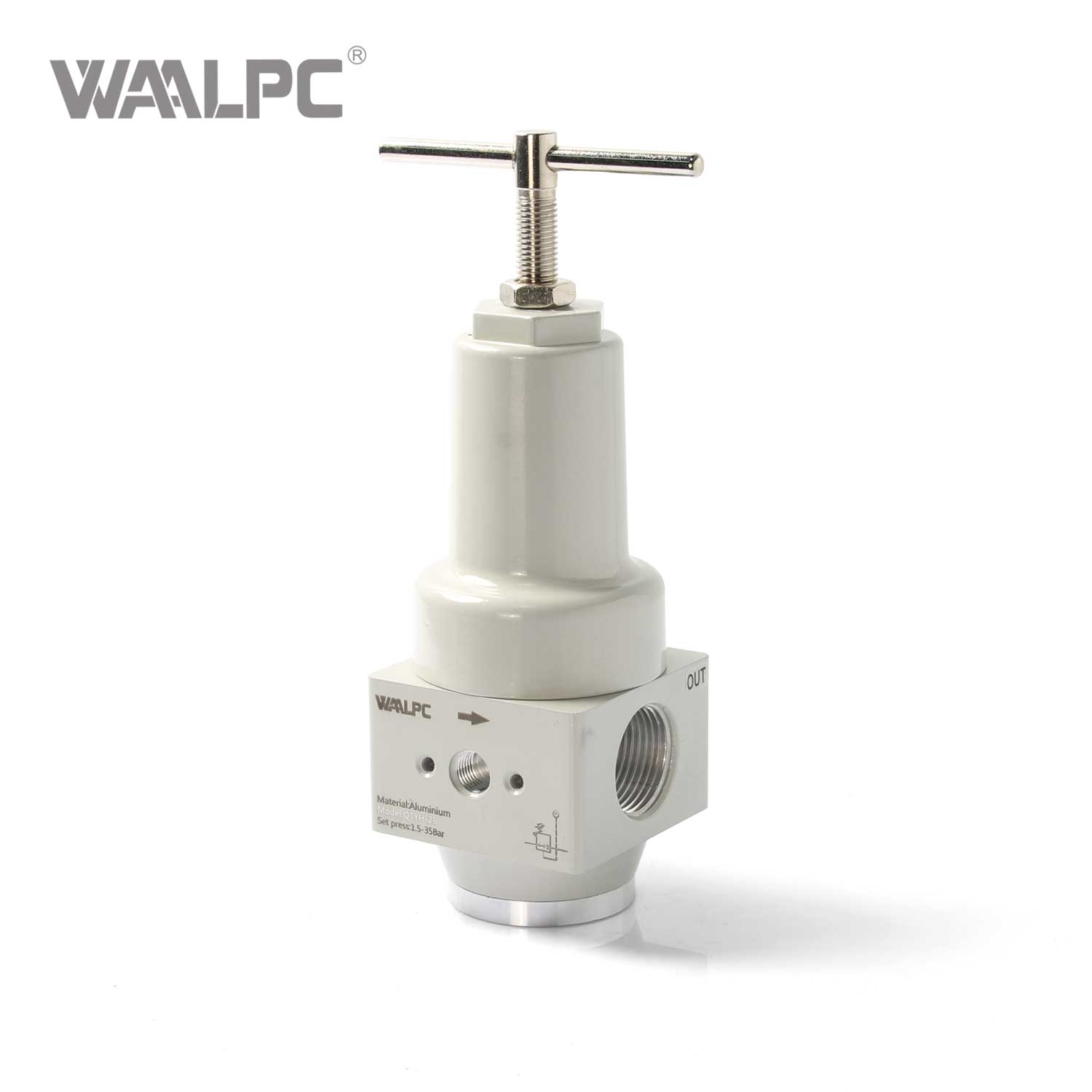 High Pressure Regulator with Pressure Gauge Industrial Valve with Quick Response & Low Pressure Drop Die-cast Aluminium Series