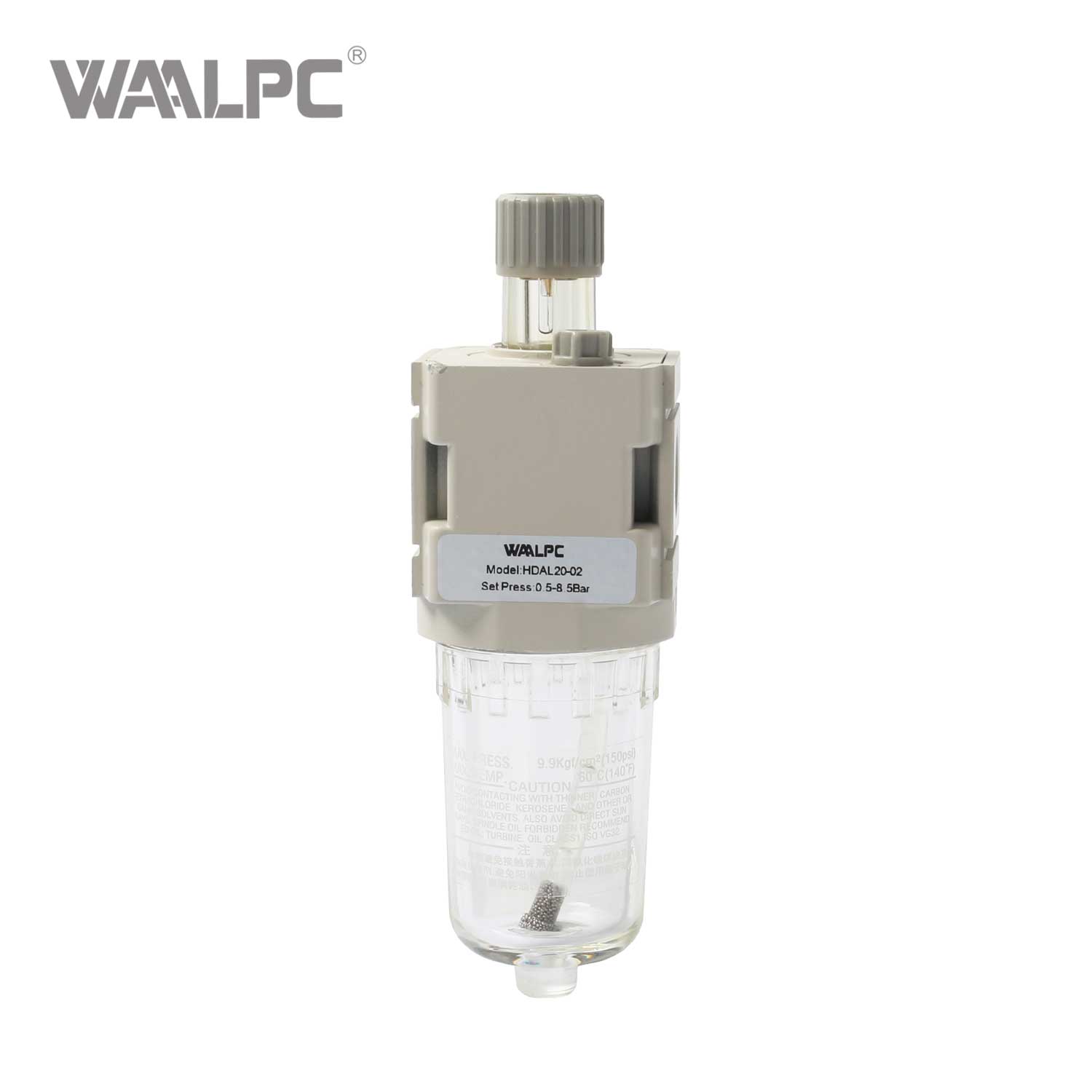 Oil Mist Lubricator HDAL Series 1/4'' 1.0MPa Precise Lubrication for Industrial Pneumatic Systems 40L/min