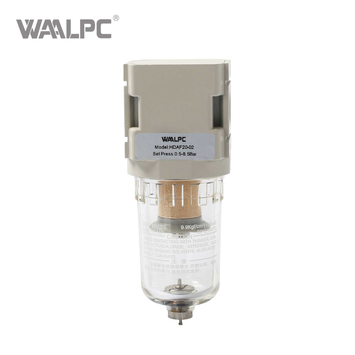 Filtres autonettoyants &agrave; haute efficacit&eacute; pour le traitement de l'eau industrielle, &eacute;limination des particules &agrave; 99,9%, faible chute de pression HDAF 1/4''