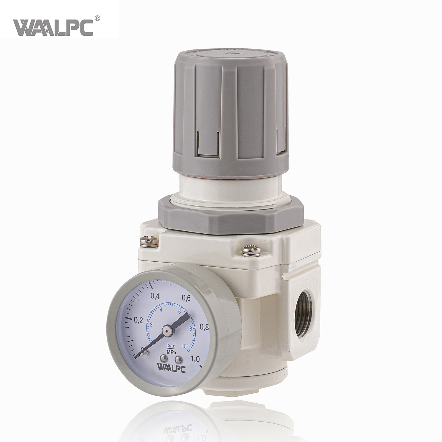 가스 실린더용 TUV가 있는 공기압 조절 밸브 AR2000 검정색 1/4'' 1/8'' SMC 고급 누출 방지 설계 